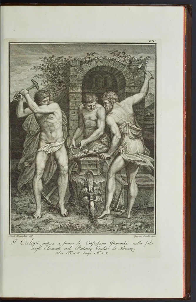 An illustration from L'Etruria pittrice, ovvero, Storia della pittura toscana, dedotta dai suoi monumenti che si esibiscono in stampa dal secolo X. fino al presente, 1791, leaf 232
