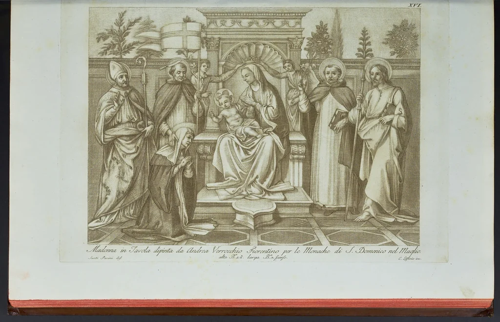 An illustration from L'Etruria pittrice, ovvero, Storia della pittura toscana, dedotta dai suoi monumenti che si esibiscono in stampa dal secolo X. fino al presente, 1791, leaf 78