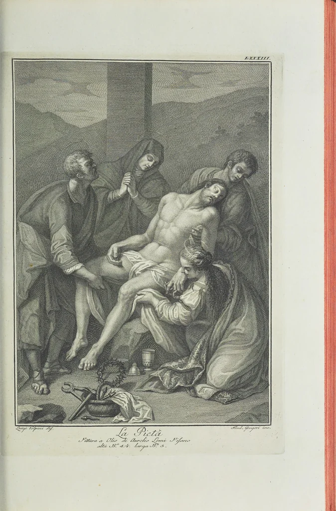 An illustration from L'Etruria pittrice, ovvero, Storia della pittura toscana, dedotta dai suoi monumenti che si esibiscono in stampa dal secolo X. fino al presente, 1791, leaf 100