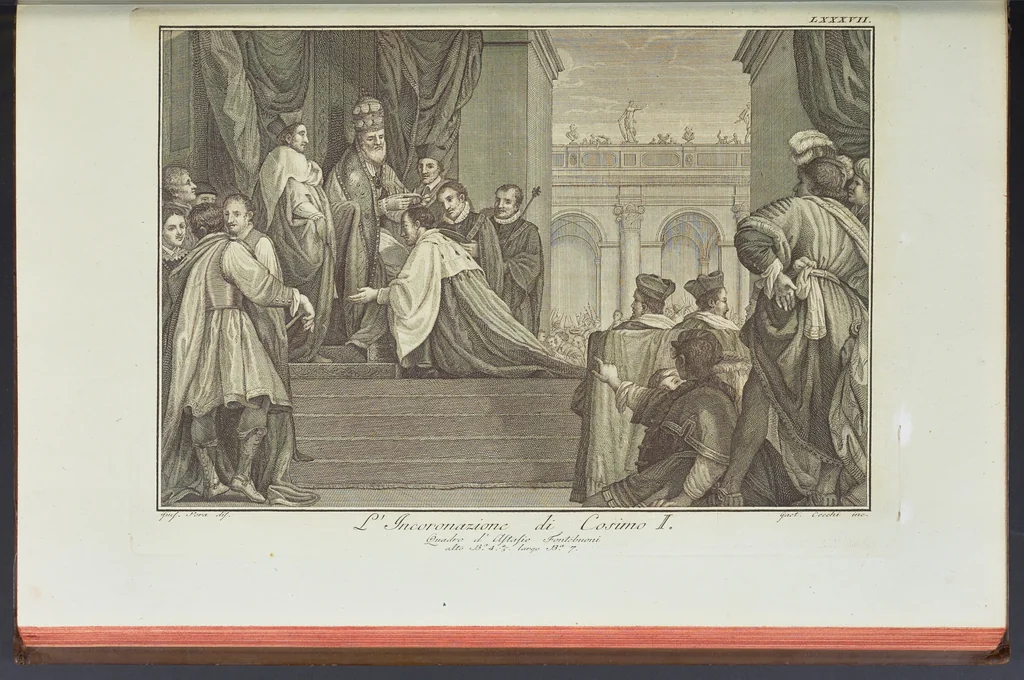 An illustration from L'Etruria pittrice, ovvero, Storia della pittura toscana, dedotta dai suoi monumenti che si esibiscono in stampa dal secolo X. fino al presente, 1791, leaf 116