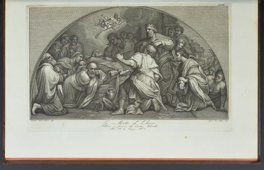 An illustration from L'Etruria pittrice, ovvero, Storia della pittura toscana, dedotta dai suoi monumenti che si esibiscono in stampa dal secolo X. fino al presente, 1791, leaf 220