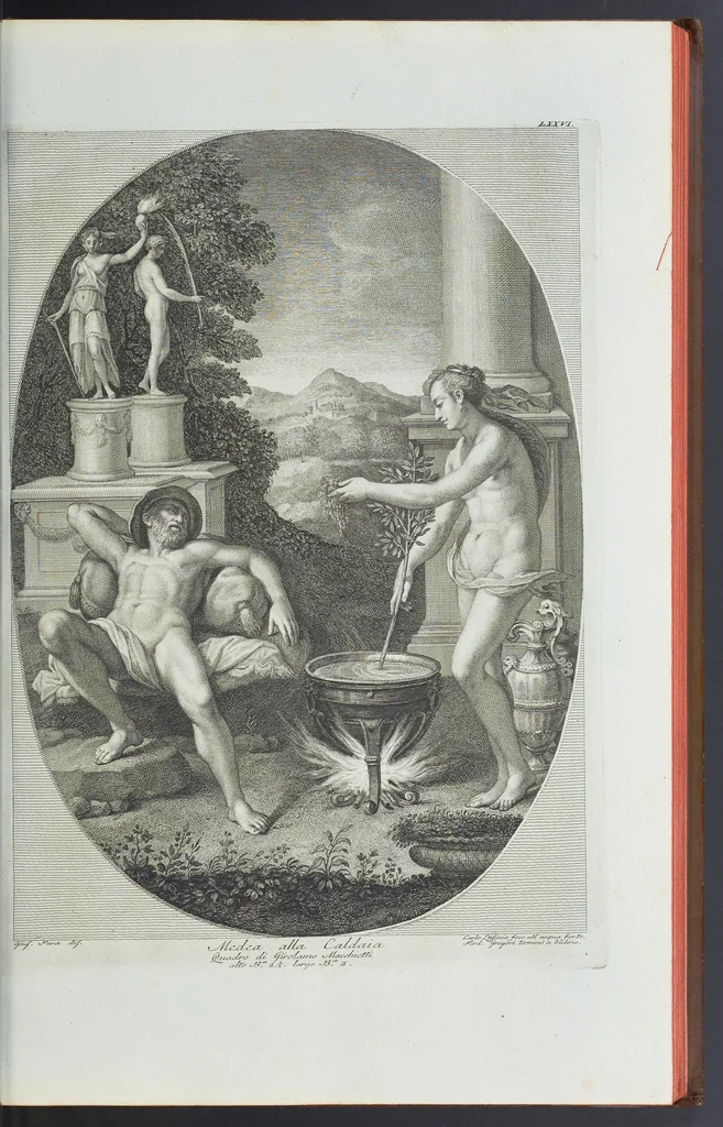 An illustration from L'Etruria pittrice, ovvero, Storia della pittura toscana, dedotta dai suoi monumenti che si esibiscono in stampa dal secolo X. fino al presente, 1791, leaf 72