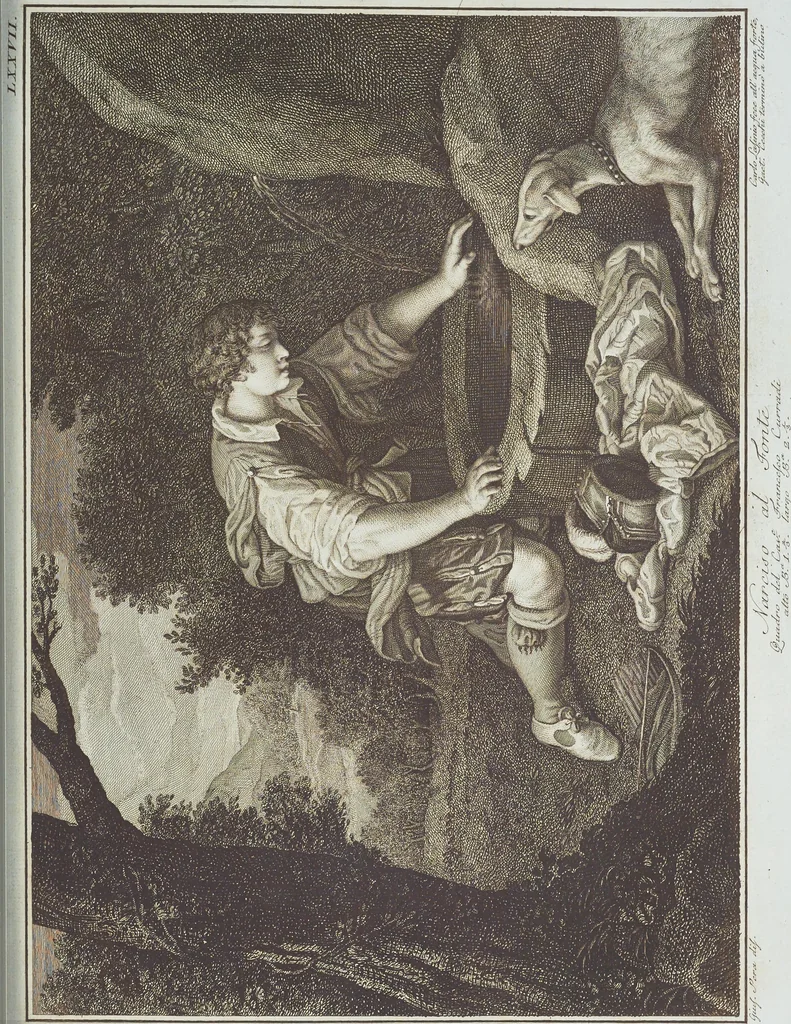 An illustration from L'Etruria pittrice, ovvero, Storia della pittura toscana, dedotta dai suoi monumenti che si esibiscono in stampa dal secolo X. fino al presente, 1791, leaf 76