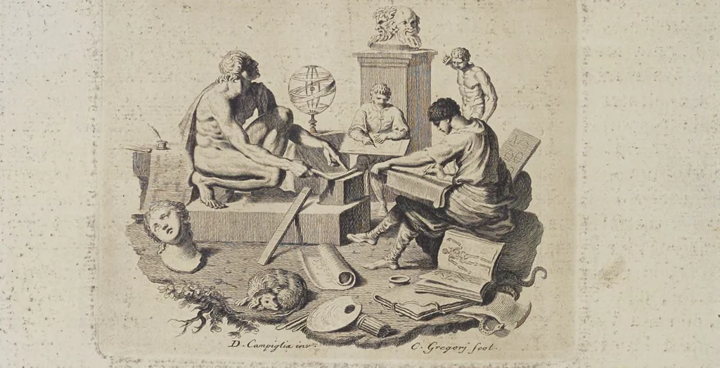 An illustration from L'Etruria pittrice, ovvero, Storia della pittura toscana, dedotta dai suoi monumenti che si esibiscono in stampa dal secolo X. fino al presente, 1791, leaf 79
