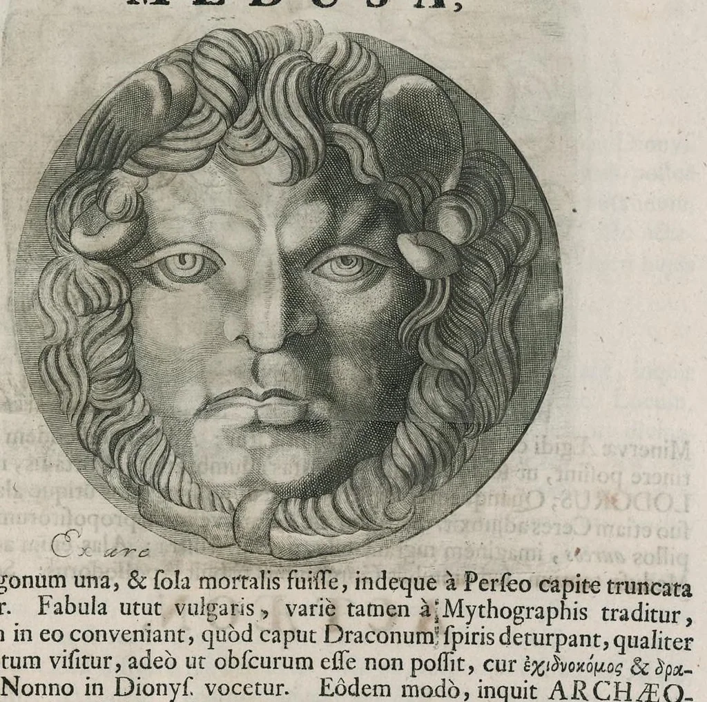 An illustration from Thesaurus Brandenburgicus selectus, sive, Gemmarum et numismatum Graecorum in cimeliarchio electorali Brandenburgico elegantiorum series, 1696, leaf 348
