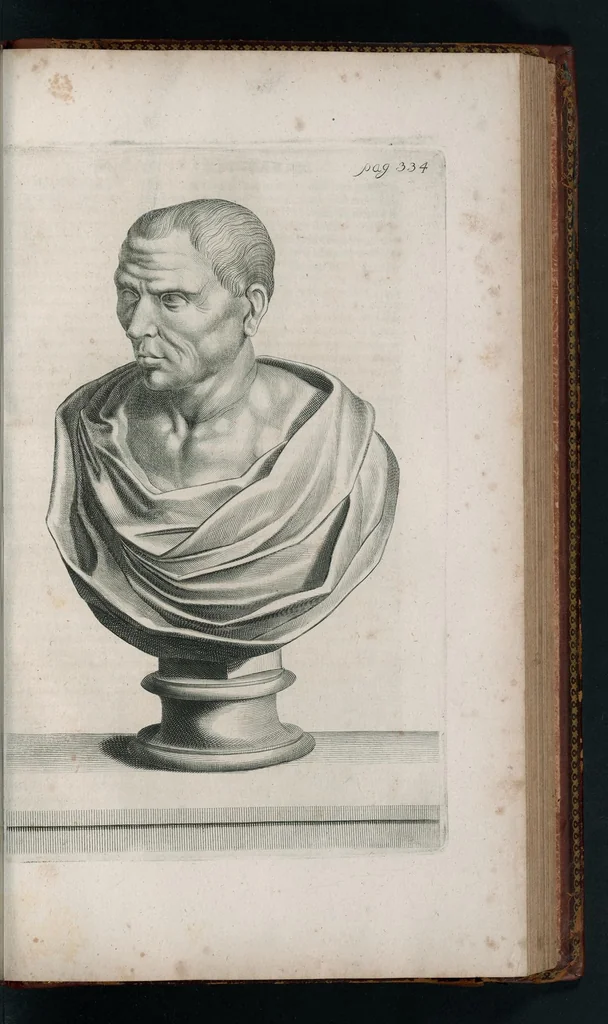 An illustration from Thesaurus Brandenburgicus selectus, sive, Gemmarum et numismatum Graecorum in cimeliarchio electorali Brandenburgico elegantiorum series, 1696, leaf 380