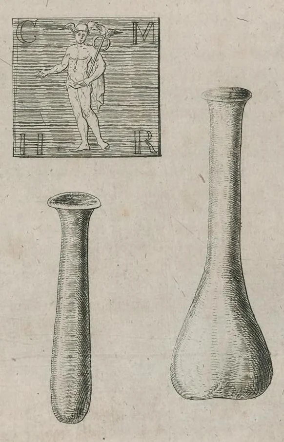 An illustration from Thesaurus Brandenburgicus selectus, sive, Gemmarum et numismatum Graecorum in cimeliarchio electorali Brandenburgico elegantiorum series, 1696, leaf 556