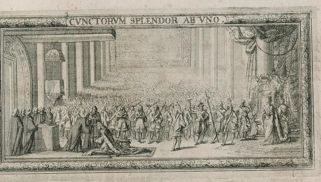 An illustration from Thesaurus Brandenburgicus selectus, sive, Gemmarum et numismatum Graecorum in cimeliarchio electorali Brandenburgico elegantiorum series, 1696, leaf 570