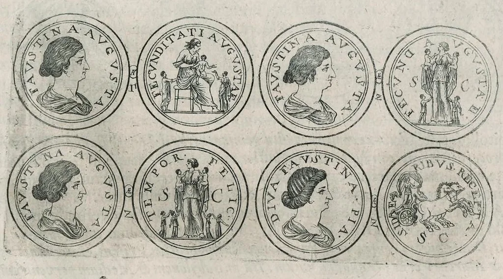 An illustration from Thesaurus Brandenburgicus selectus, sive, Gemmarum et numismatum Graecorum in cimeliarchio electorali Brandenburgico elegantiorum series, 1696, leaf 172