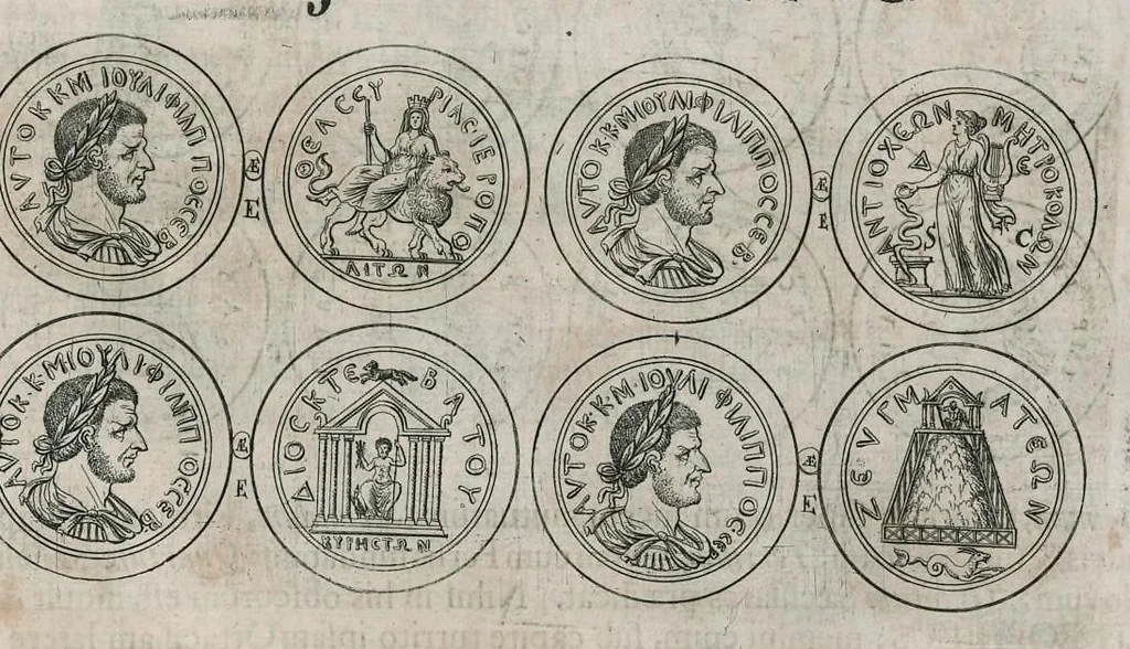 An illustration from Thesaurus Brandenburgicus selectus, sive, Gemmarum et numismatum Graecorum in cimeliarchio electorali Brandenburgico elegantiorum series, 1696, leaf 226