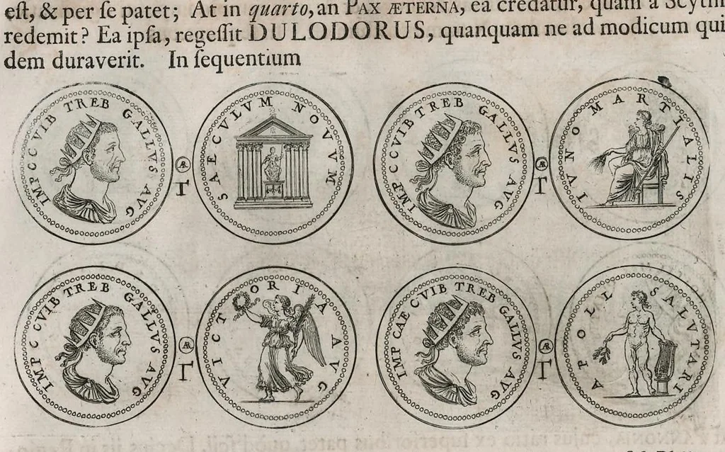 An illustration from Thesaurus Brandenburgicus selectus, sive, Gemmarum et numismatum Graecorum in cimeliarchio electorali Brandenburgico elegantiorum series, 1696, leaf 233