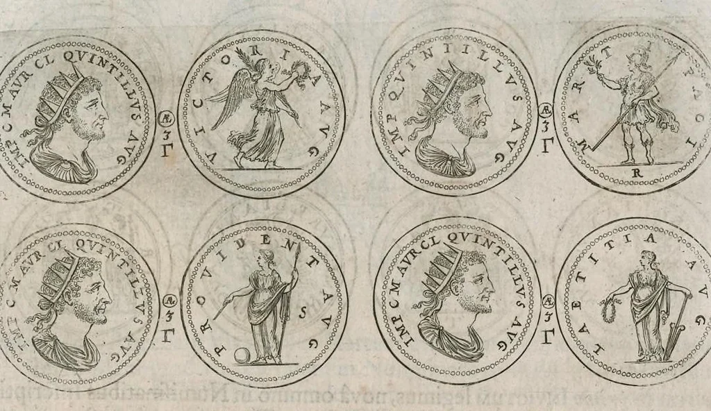 An illustration from Thesaurus Brandenburgicus selectus, sive, Gemmarum et numismatum Graecorum in cimeliarchio electorali Brandenburgico elegantiorum series, 1696, leaf 254
