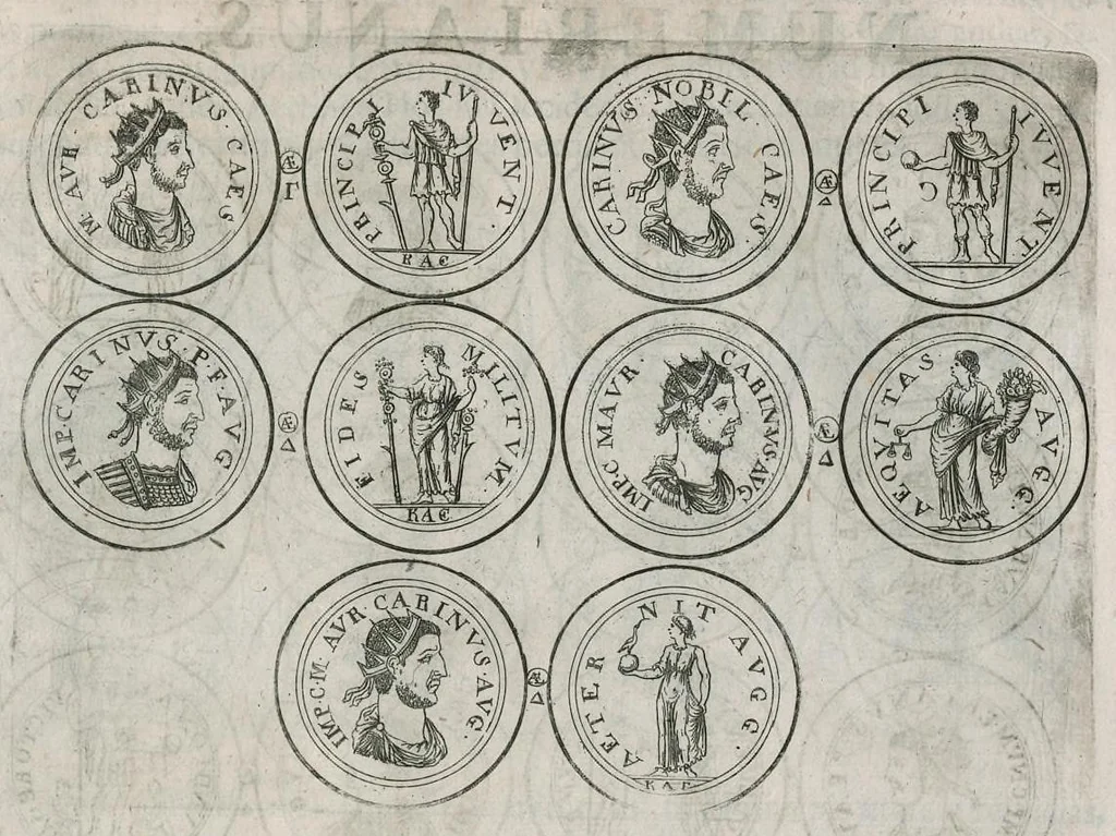 An illustration from Thesaurus Brandenburgicus selectus, sive, Gemmarum et numismatum Graecorum in cimeliarchio electorali Brandenburgico elegantiorum series, 1696, leaf 270