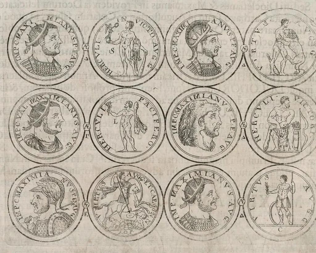 An illustration from Thesaurus Brandenburgicus selectus, sive, Gemmarum et numismatum Graecorum in cimeliarchio electorali Brandenburgico elegantiorum series, 1696, leaf 277