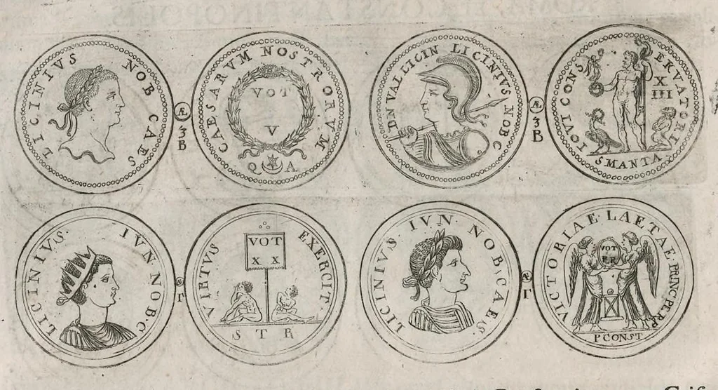 An illustration from Thesaurus Brandenburgicus selectus, sive, Gemmarum et numismatum Graecorum in cimeliarchio electorali Brandenburgico elegantiorum series, 1696, leaf 305