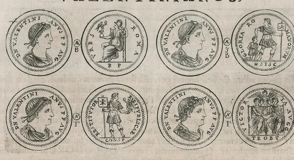 An illustration from Thesaurus Brandenburgicus selectus, sive, Gemmarum et numismatum Graecorum in cimeliarchio electorali Brandenburgico elegantiorum series, 1696, leaf 321