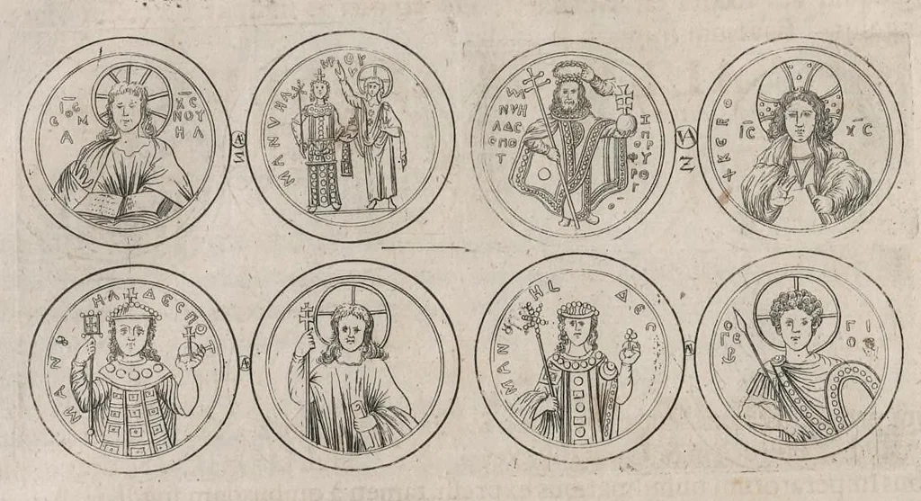 An illustration from Thesaurus Brandenburgicus selectus, sive, Gemmarum et numismatum Graecorum in cimeliarchio electorali Brandenburgico elegantiorum series, 1696, leaf 365