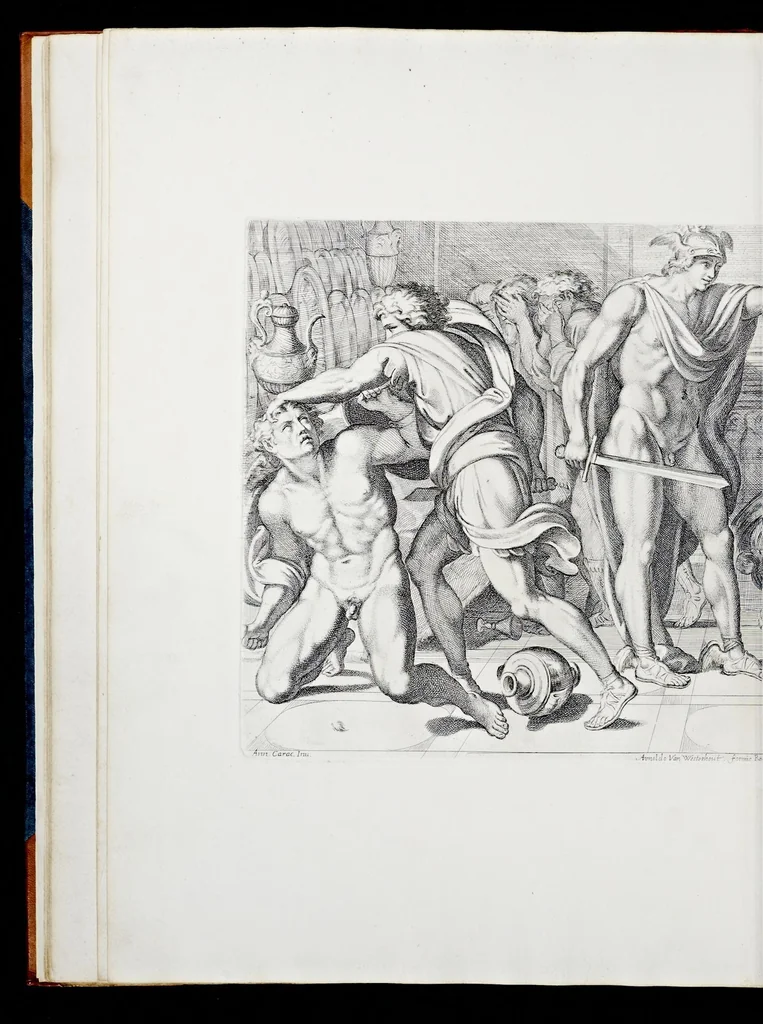 An illustration from Galeria nel Palazzo Farnese in Roma del sereniss. dvca di Parma etc. dipinta da Annibale Carracci, 1680, leaf 35