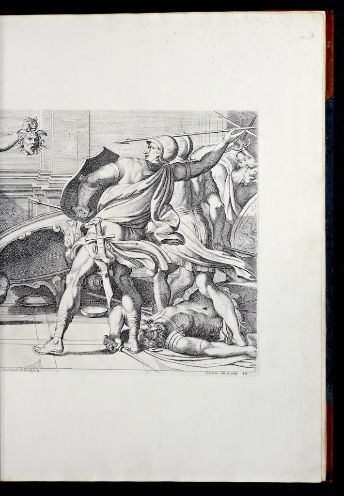 An illustration from Galeria nel Palazzo Farnese in Roma del sereniss. dvca di Parma etc. dipinta da Annibale Carracci, 1680, leaf 36