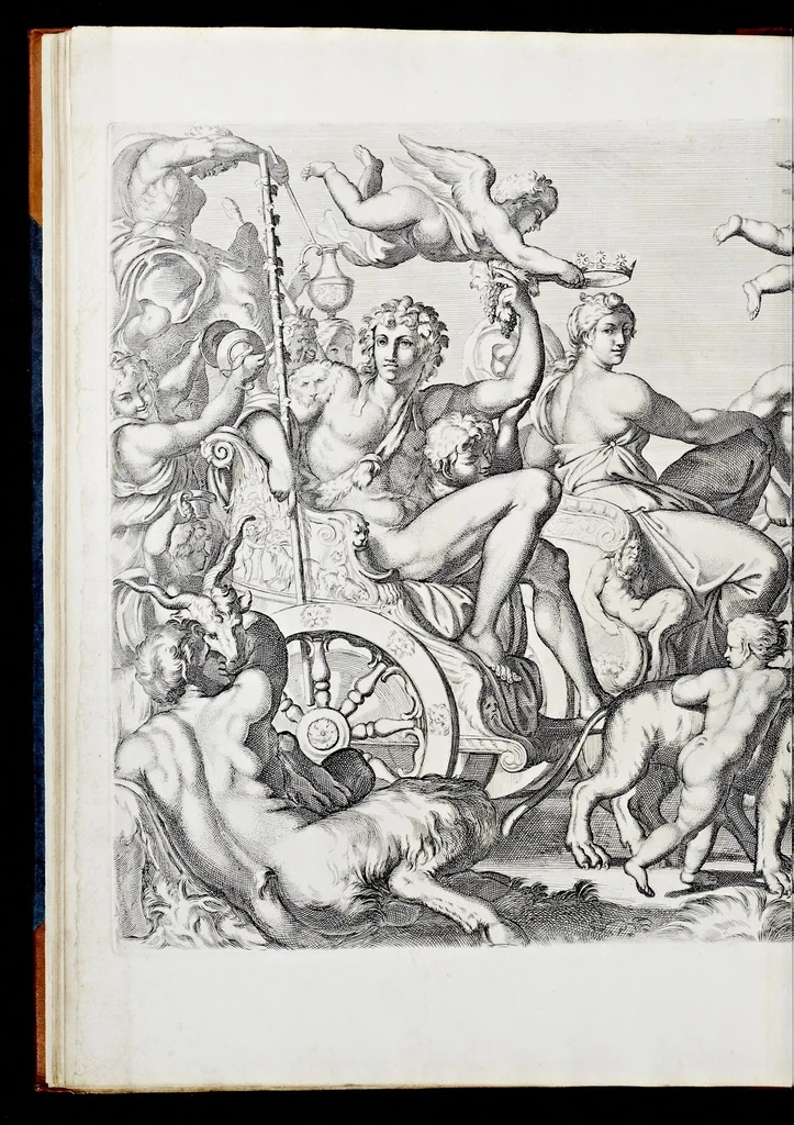 An illustration from Galeria nel Palazzo Farnese in Roma del sereniss. dvca di Parma etc. dipinta da Annibale Carracci, 1680, leaf 39