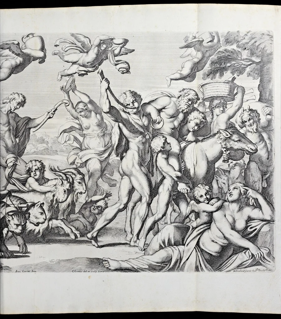 An illustration from Galeria nel Palazzo Farnese in Roma del sereniss. dvca di Parma etc. dipinta da Annibale Carracci, 1680, leaf 40