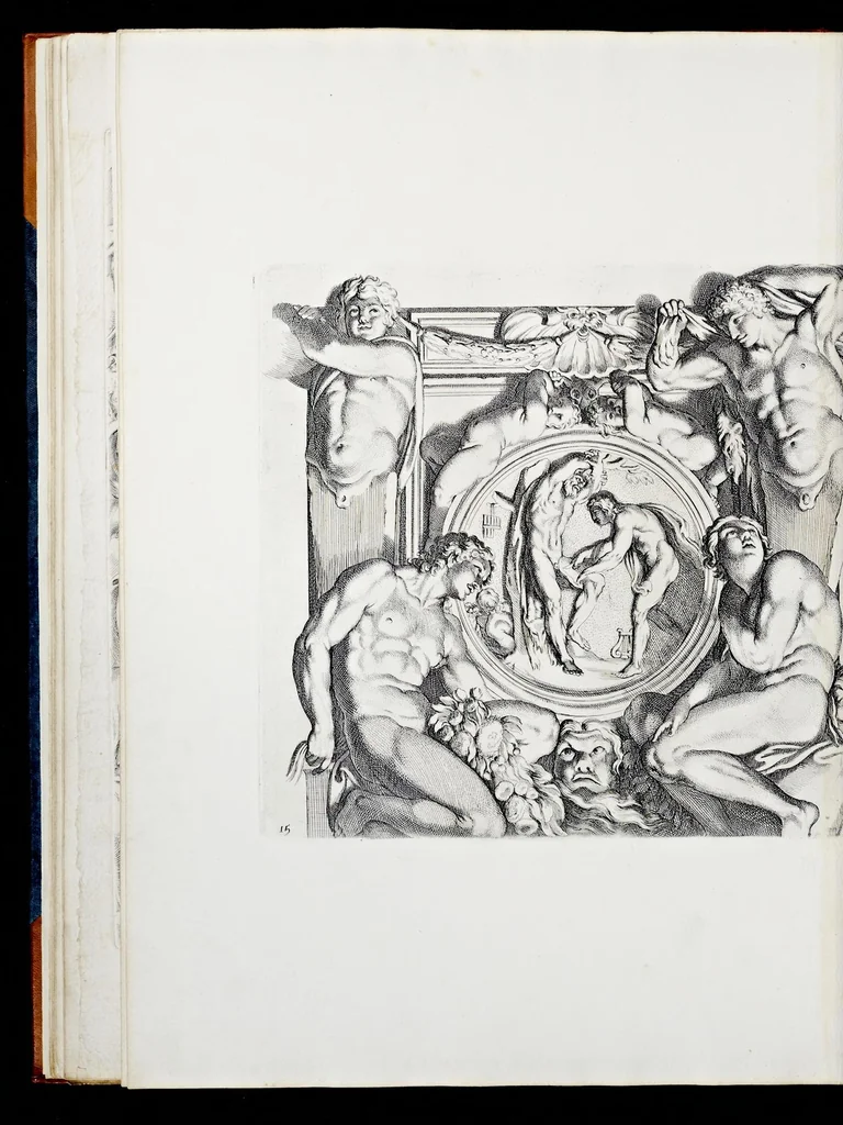 An illustration from Galeria nel Palazzo Farnese in Roma del sereniss. dvca di Parma etc. dipinta da Annibale Carracci, 1680, leaf 47