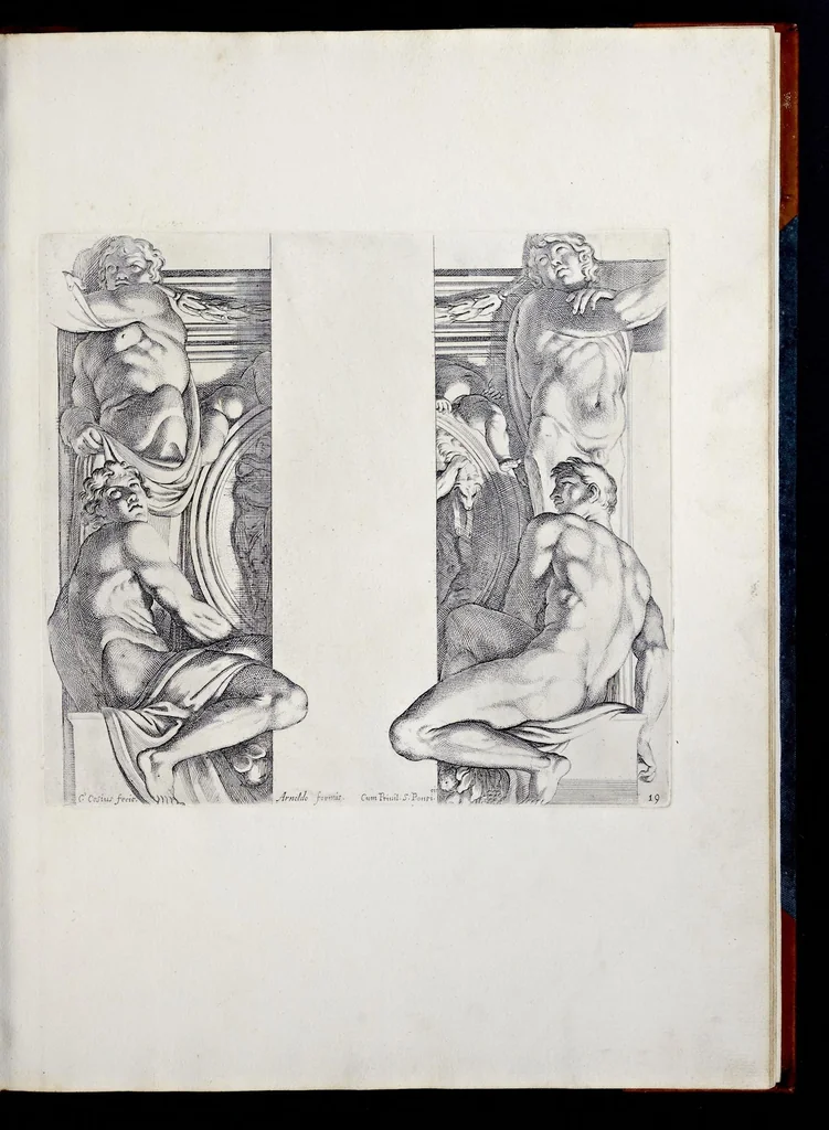 An illustration from Galeria nel Palazzo Farnese in Roma del sereniss. dvca di Parma etc. dipinta da Annibale Carracci, 1680, leaf 62
