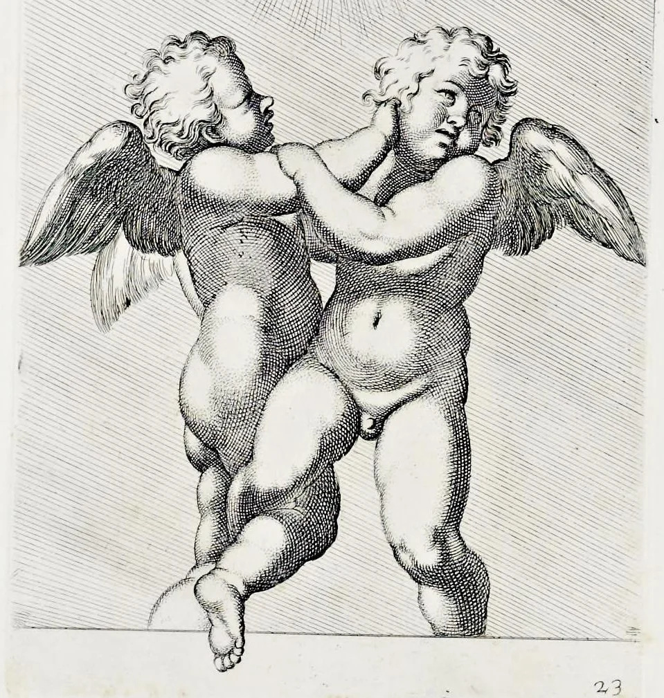 An illustration from Galeria nel Palazzo Farnese in Roma del sereniss. dvca di Parma etc. dipinta da Annibale Carracci, 1680, leaf 73