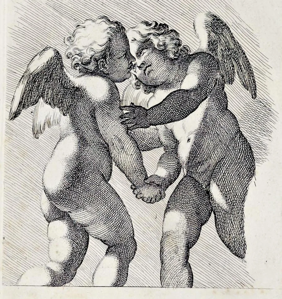 An illustration from Galeria nel Palazzo Farnese in Roma del sereniss. dvca di Parma etc. dipinta da Annibale Carracci, 1680, leaf 74