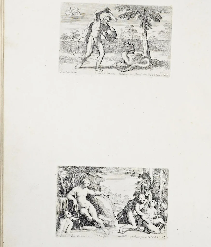 An illustration from Galeria nel Palazzo Farnese in Roma del sereniss. dvca di Parma etc. dipinta da Annibale Carracci, 1680, leaf 81