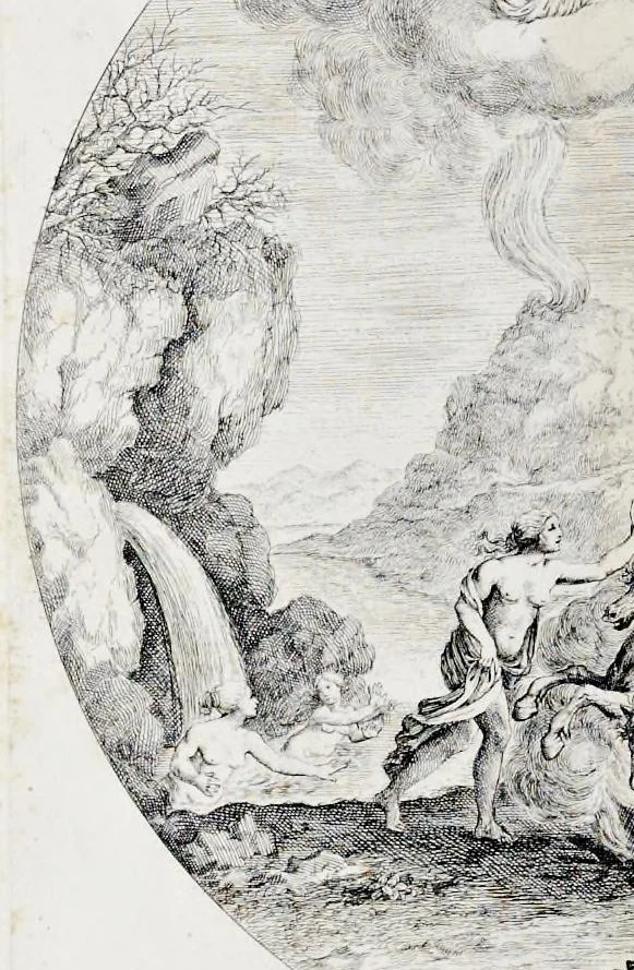An illustration from Galeria nel Palazzo Farnese in Roma del sereniss. dvca di Parma etc. dipinta da Annibale Carracci, 1680, leaf 85