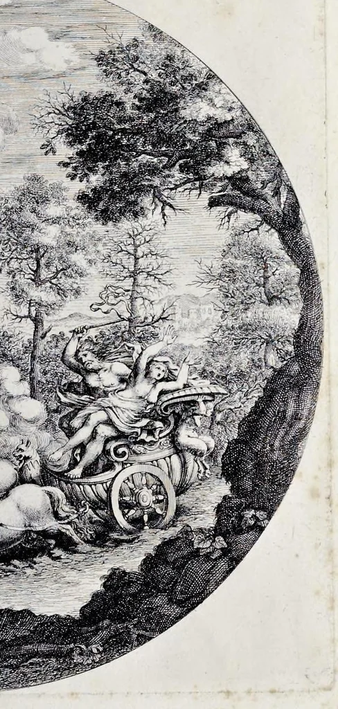 An illustration from Galeria nel Palazzo Farnese in Roma del sereniss. dvca di Parma etc. dipinta da Annibale Carracci, 1680, leaf 86