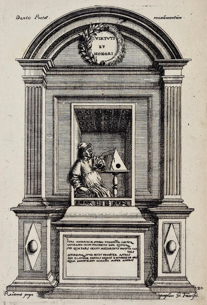 An illustration from Monvmenta sepvlcrorvm cvm epigraphis ingenio et doctrina excellentivm virorvm : aliorvmq. tam prisci qvam nostri secvli memorabilivm hominvm, de archetypis expressa, 1574, leaf 64