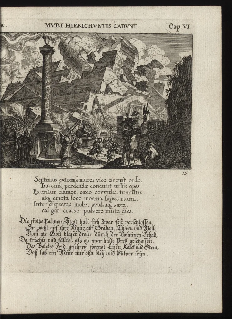 An illustration from Icones Biblicae Veteris et Novi Testamenti. Figuren Biblischer Historien Alten und Neuen Testaments, 1679, leaf 146