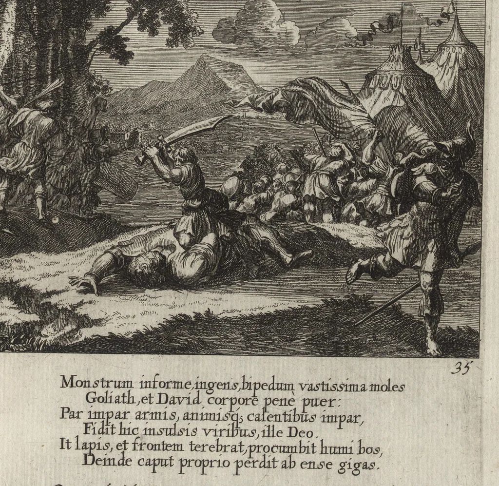 An illustration from Icones Biblicae Veteris et Novi Testamenti. Figuren Biblischer Historien Alten und Neuen Testaments, 1679, leaf 186