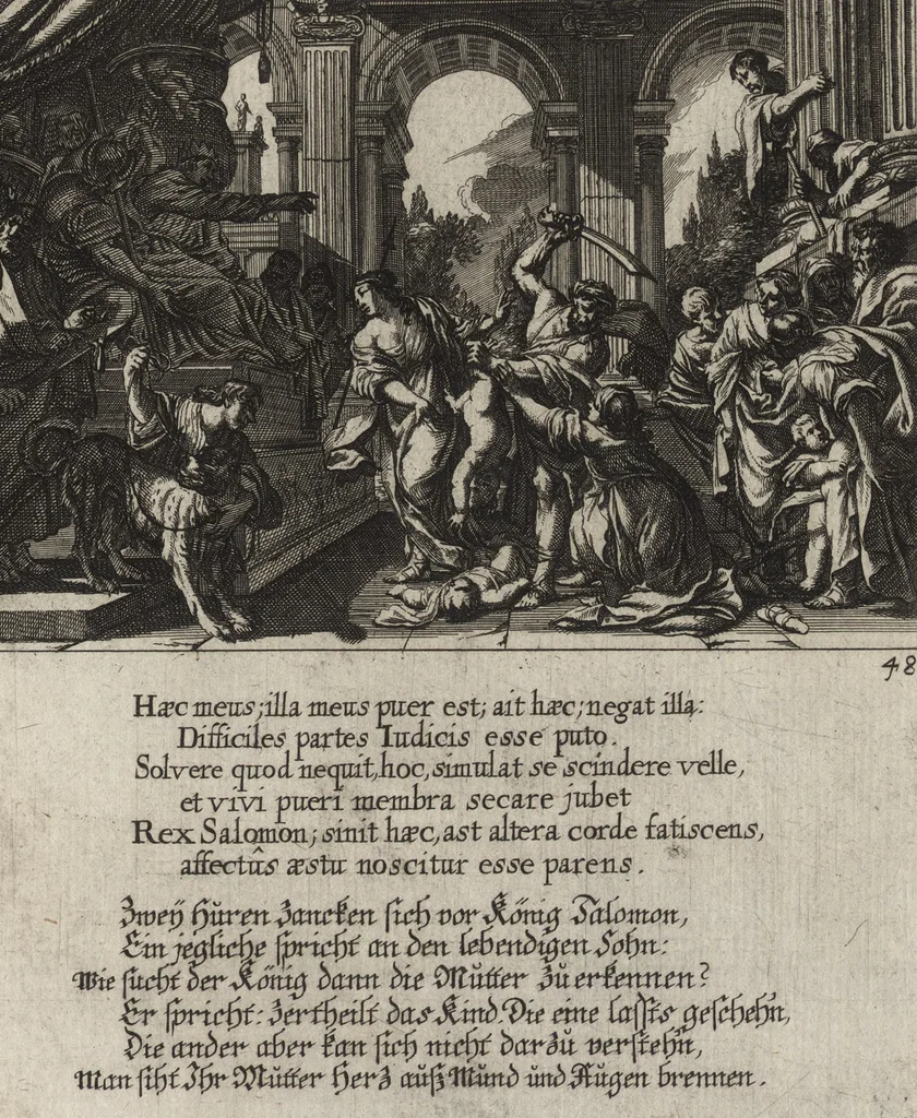 An illustration from Icones Biblicae Veteris et Novi Testamenti. Figuren Biblischer Historien Alten und Neuen Testaments, 1679, leaf 212