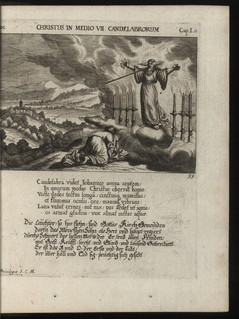 An illustration from Icones Biblicae Veteris et Novi Testamenti. Figuren Biblischer Historien Alten und Neuen Testaments, 1679, leaf 488