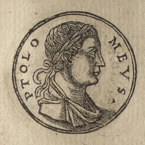 An illustration from Promtvarii iconvm insigniorvm à secvlo hominvm, subiectis eorum vitis, per compendiũ ex probatissimis autoribus desumptis, editio secunda : illustrium virorum, qui à prima successerunt, imaginibus aucta atque locupletata, 1578, leaf 150
