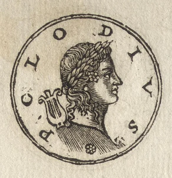 An illustration from Promtvarii iconvm insigniorvm à secvlo hominvm, subiectis eorum vitis, per compendiũ ex probatissimis autoribus desumptis, editio secunda : illustrium virorum, qui à prima successerunt, imaginibus aucta atque locupletata, 1578, leaf 163