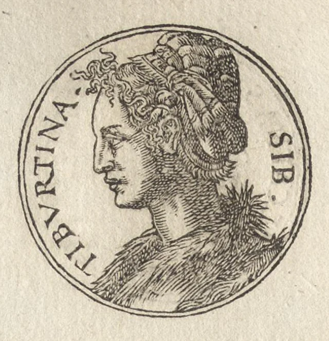 An illustration from Promtvarii iconvm insigniorvm à secvlo hominvm, subiectis eorum vitis, per compendiũ ex probatissimis autoribus desumptis, editio secunda : illustrium virorum, qui à prima successerunt, imaginibus aucta atque locupletata, 1578, leaf 175
