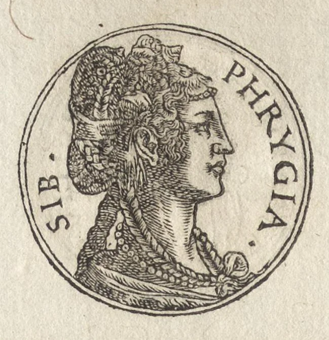 An illustration from Promtvarii iconvm insigniorvm à secvlo hominvm, subiectis eorum vitis, per compendiũ ex probatissimis autoribus desumptis, editio secunda : illustrium virorum, qui à prima successerunt, imaginibus aucta atque locupletata, 1578, leaf 175