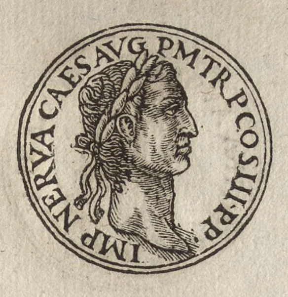 An illustration from Promtvarii iconvm insigniorvm à secvlo hominvm, subiectis eorum vitis, per compendiũ ex probatissimis autoribus desumptis, editio secunda : illustrium virorum, qui à prima successerunt, imaginibus aucta atque locupletata, 1578, leaf 222