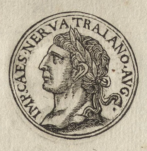 An illustration from Promtvarii iconvm insigniorvm à secvlo hominvm, subiectis eorum vitis, per compendiũ ex probatissimis autoribus desumptis, editio secunda : illustrium virorum, qui à prima successerunt, imaginibus aucta atque locupletata, 1578, leaf 222