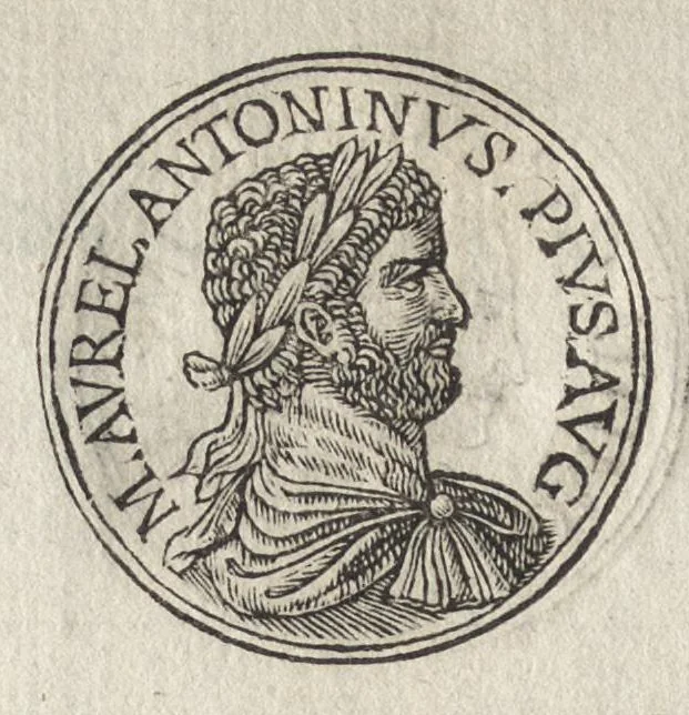 An illustration from Promtvarii iconvm insigniorvm à secvlo hominvm, subiectis eorum vitis, per compendiũ ex probatissimis autoribus desumptis, editio secunda : illustrium virorum, qui à prima successerunt, imaginibus aucta atque locupletata, 1578, leaf 229