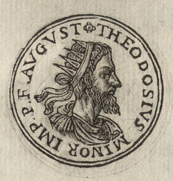 An illustration from Promtvarii iconvm insigniorvm à secvlo hominvm, subiectis eorum vitis, per compendiũ ex probatissimis autoribus desumptis, editio secunda : illustrium virorum, qui à prima successerunt, imaginibus aucta atque locupletata, 1578, leaf 280