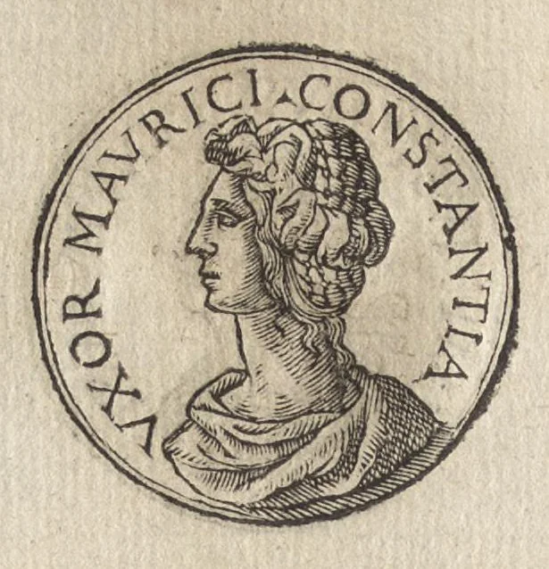 An illustration from Promtvarii iconvm insigniorvm à secvlo hominvm, subiectis eorum vitis, per compendiũ ex probatissimis autoribus desumptis, editio secunda : illustrium virorum, qui à prima successerunt, imaginibus aucta atque locupletata, 1578, leaf 293