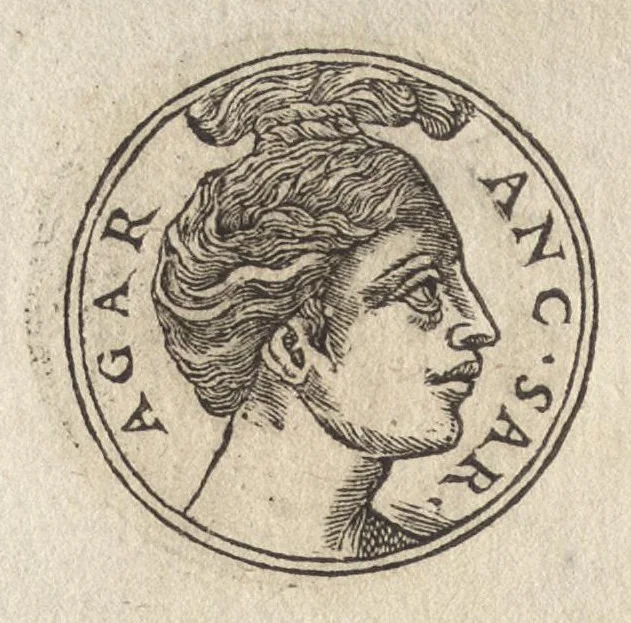 An illustration from Promtvarii iconvm insigniorvm à secvlo hominvm, subiectis eorum vitis, per compendiũ ex probatissimis autoribus desumptis, editio secunda : illustrium virorum, qui à prima successerunt, imaginibus aucta atque locupletata, 1578, leaf 31