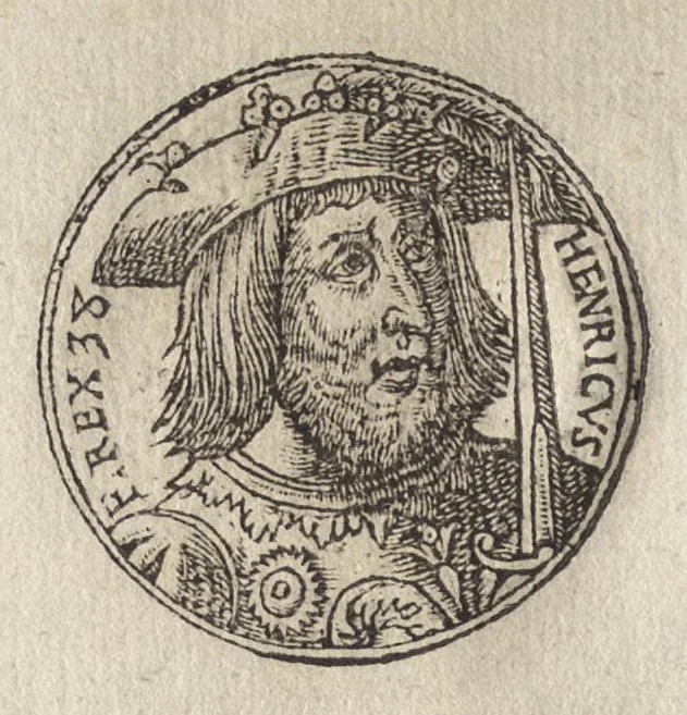 An illustration from Promtvarii iconvm insigniorvm à secvlo hominvm, subiectis eorum vitis, per compendiũ ex probatissimis autoribus desumptis, editio secunda : illustrium virorum, qui à prima successerunt, imaginibus aucta atque locupletata, 1578, leaf 337