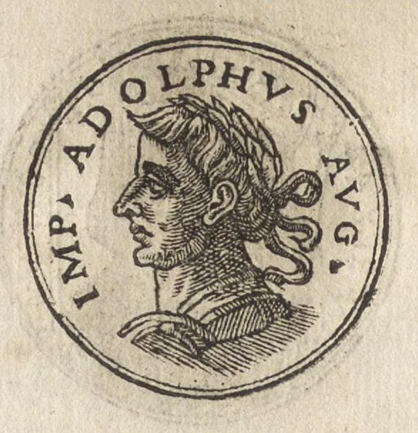 An illustration from Promtvarii iconvm insigniorvm à secvlo hominvm, subiectis eorum vitis, per compendiũ ex probatissimis autoribus desumptis, editio secunda : illustrium virorum, qui à prima successerunt, imaginibus aucta atque locupletata, 1578, leaf 363