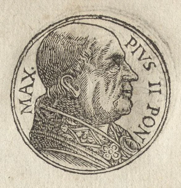 An illustration from Promtvarii iconvm insigniorvm à secvlo hominvm, subiectis eorum vitis, per compendiũ ex probatissimis autoribus desumptis, editio secunda : illustrium virorum, qui à prima successerunt, imaginibus aucta atque locupletata, 1578, leaf 387